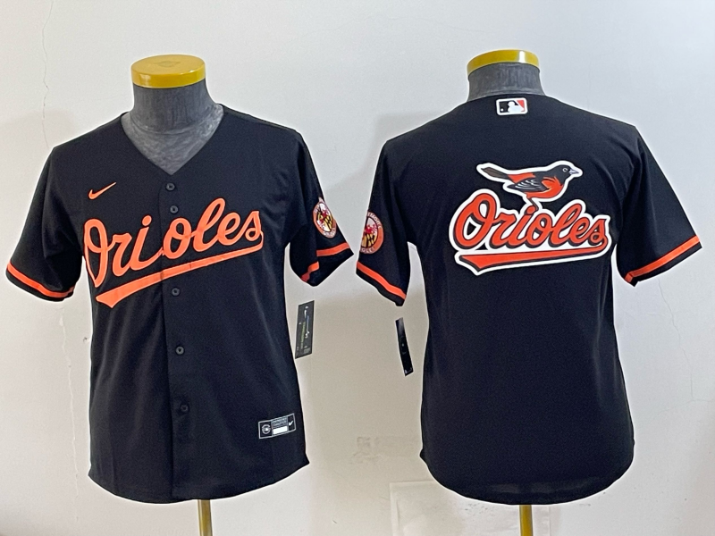 Youth 2025 Baltimore Orioles Blank black Nike MLB Jersey 004